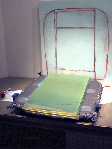 Kemmler gel pad in place on frame